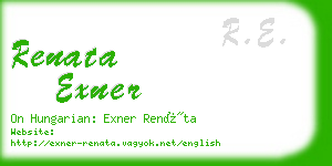 renata exner business card